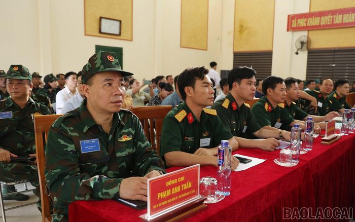 Các đại biểu dự cuộc diễn tập.