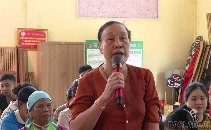 Cử tri các thôn phát biểu ý kiến.