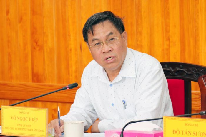 Tỉnh ủy viên, Phó Chủ tịch UBND tỉnh Võ Ngọc Hiệp đề xuất phương án tháo gỡ khó khăn, vướng mắc các dự án ngoài ngân sách