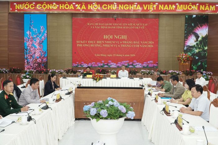 Quang cảnh hội nghị tại điểm cầu Lâm Đồng