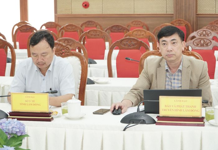 Lãnh đạo sở, ngành dự hội nghị tại điểm cầu tỉnh Lâm Đồng