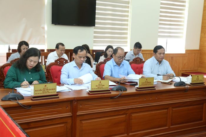 Các đồng chí: K’Mak, Ủy viên Ban Thường vụ Tỉnh ủy, Phó Chủ tịch HĐND tỉnh; Y Quang BKrông, Ủy viên Ban Thường vụ Tỉnh ủy, Phó Chủ tịch HĐND tỉnh; Đa Cát Vinh, Tỉnh ủy viên, Phó Chủ tịch HĐND tỉnh; Nguyễn Thị Thuận Bích, Tỉnh ủy viên, Phó Chủ tịch HĐND tỉnh, Trưởng Ban Văn hóa - Xã hội HĐND tỉnh tham dự phiên họp