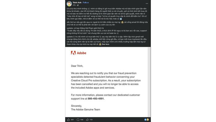 Đây là đợt quét bản quyền mới nhất của Adobe