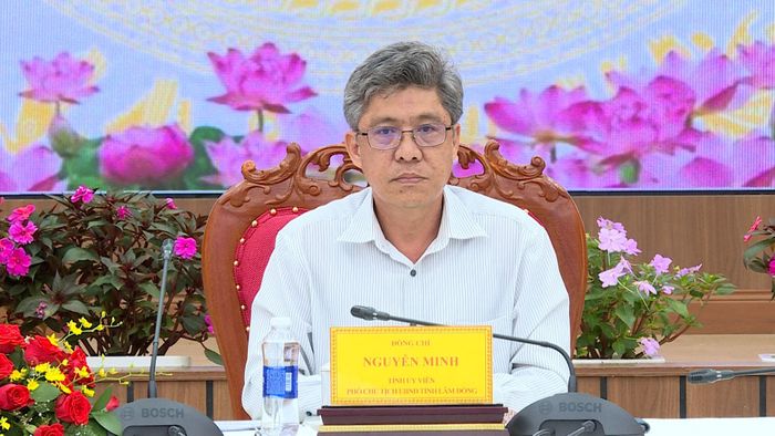 Đồng chí Nguyễn Minh, Tỉnh ủy viên, Phó Chủ tịch UBND tỉnh Lâm Đồng dự hội nghị