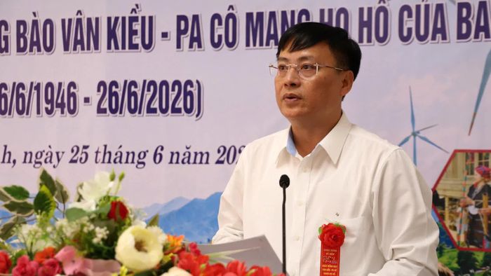 Đồng chí Thiếu tướng Nguyễn Thanh Liêm, Giám đốc Công an tỉnh phát biểu tại buổi tọa đàm - Ảnh: Hoàng Hùng