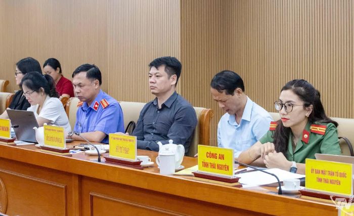 Đại biểu dự Hội nghị tại điểm cầu Thái Nguyên.