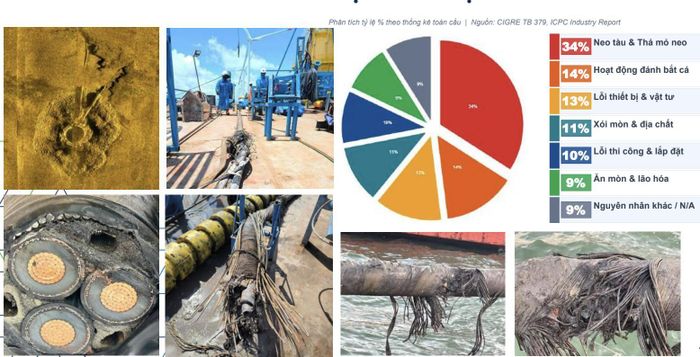 Các yếu tố như địa hình đáy biển, hoạt động neo đậu tàu thuyền và xói lở có thể ảnh hưởng trực tiếp đến tuổi thọ cáp ngầm.