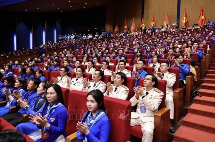 Đại biểu dự phiên Khai mạc trọng thể Đại hội đại biểu toàn quốc Đoàn Thanh niên Cộng sản Hồ Chí Minh lần thứ XIII, nhiệm kỳ 2026-2031. Ảnh: Minh Đức/TTXVN.