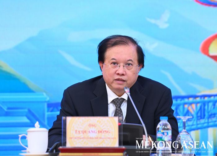 Thứ trưởng Bộ Văn hóa, Thể thao và Du lịch Tạ Quang Đông phát biểu. Ảnh: Đỗ Thảo - Mekong ASEAN