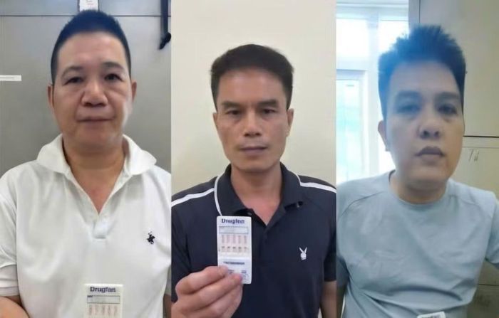  3 đối tượng Khiên, Trọng và Tuấn bị tổ công tác Công an phường Đông Kinh phối hợp Phòng CSĐT tội phạm về ma túy bắt giữ về hành vi tổ chức sử dụng ma túy. 