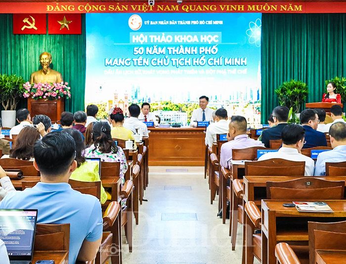 Hội thảo khoa học “50 năm Thành phố mang tên Chủ tịch Hồ Chí Minh: Dấu ấn lịch sử, khát vọng phát triển và đột phá thể chế” sáng 25/6/2026.