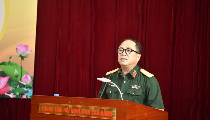Thiếu tướng Đoàn Xuân Bộ, Tổng biên tập Báo Quân đội nhân dân kết luận tọa đàm.