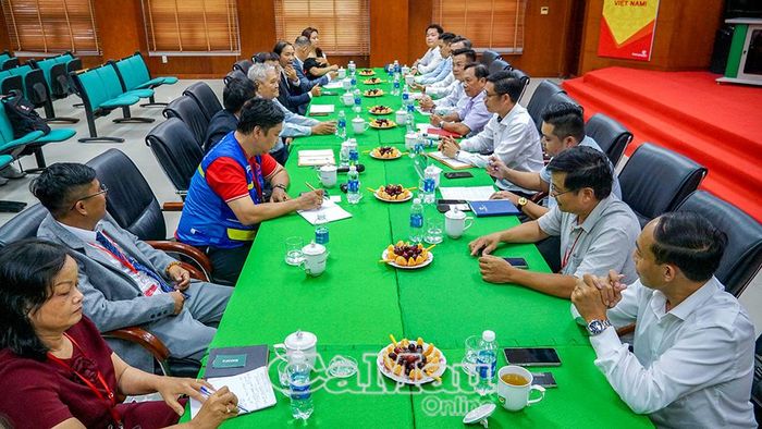  Hiệp hội Doanh nghiệp tỉnh Cà Mau làm việc với Đoàn Chuỗi cung ứng Khu công nghiệp miền Tây.