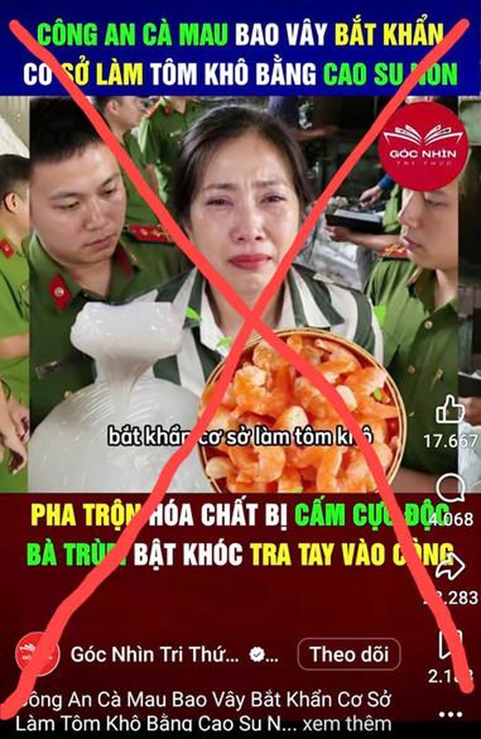 Thông tin sai sự thật được chia sẻ trên mạng gây xôn xao dư luận.