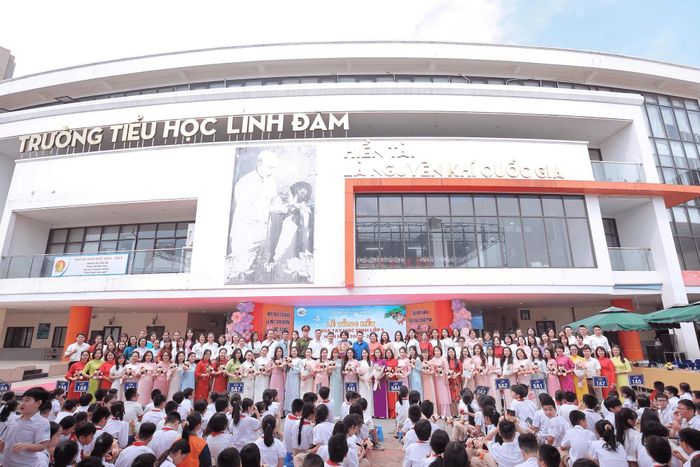 Phường Hoàng Liệt chọn Trường Tiểu học Linh Đàm để thử nghiệm mô hình giáo dục mới. Ảnh: TA