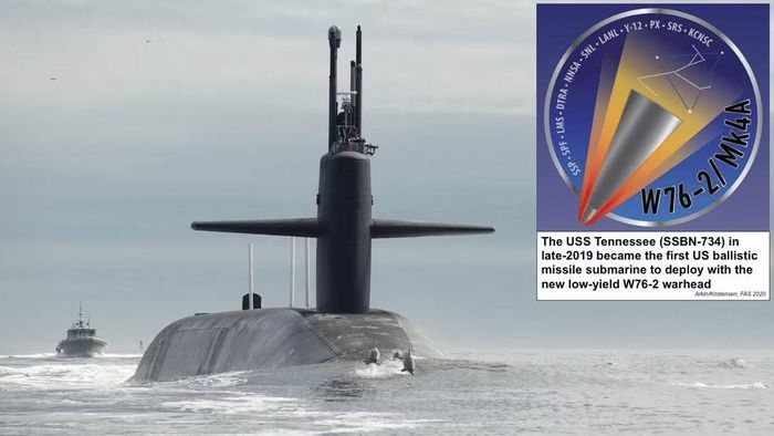 Những đầu đạn hạt nhân chiến thuật này được gắn trên tên lửa đạn đạo Trident II D5 triển khai trên các tàu ngầm chiến lược lớp Ohio đang trong tình trạng sẵn sàng chiến đấu gần lục địa châu Âu.