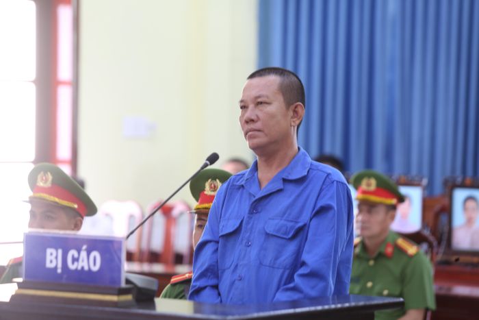  Bị cáo Nguyễn Công Bằng tại phiên tòa xét xử. Ảnh: HUỲNH DU 
