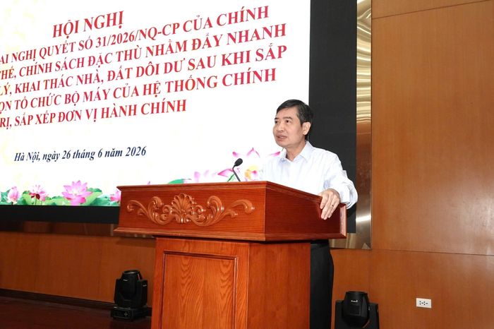  Thứ trưởng Bộ Tài chính Tạ Anh Tuấn chủ trì hội nghị. Ảnh: MOF. 