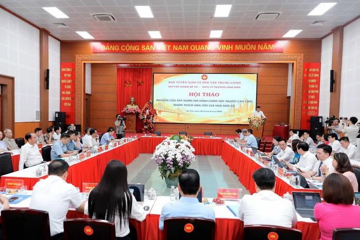 Cơ sở dưỡng lão tại Thạch Bàn còn được lựa chọn làm mô hình điểm, đưa vào nội dung hội thảo của Ban Tuyên giáo và Ban Dân vận Trung ương nhằm nghiên cứu, nhân rộng giải pháp chăm sóc người cao tuổi, thích ứng hiệu quả với già hóa dân số. Ảnh: Phan Phương – TTXVN