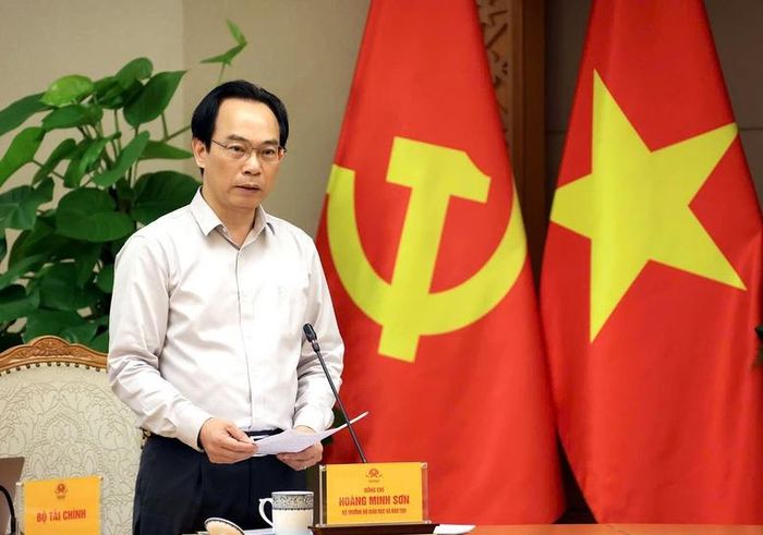 Bộ trưởng Bộ Giáo dục và Đào tạo Hoàng Minh Sơn phát biểu - Ảnh: VGP/Thu Sa
