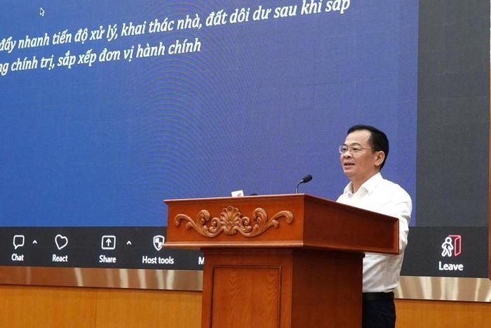Ông Nguyễn Tân Thịnh, Cục trưởng Cục Quản lý công sản (Bộ Tài chính) - Ảnh: VGP