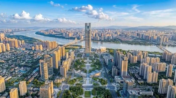 Phối cảnh Trục đại lộ cảnh quan sông Hồng sau khi hoàn thành xây dựng.
