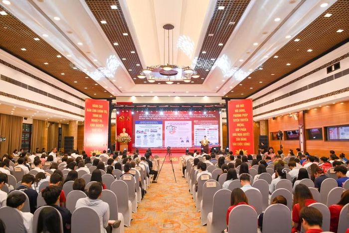 Quang cảnh hội thi. (Ảnh: THẾ ĐẠI)