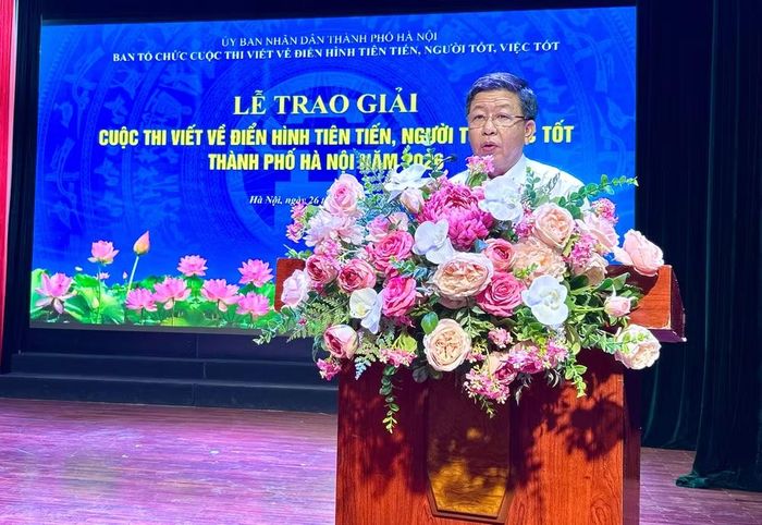 Ông Dương Đức Tuấn, Phó Chủ tịch Thường trực Ủy ban nhân dân thành phố Hà Nội tổng kết cuộc thi năm 2026.