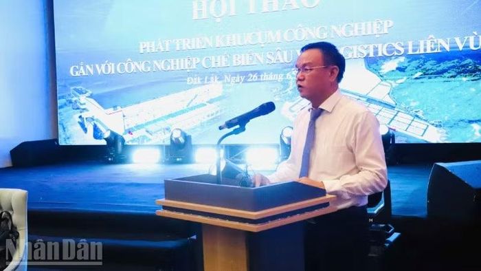 Phó Chủ tịch Ủy ban nhân dân tỉnh Đắk Lắk Đào Mỹ phát biểu tại hội thảo.