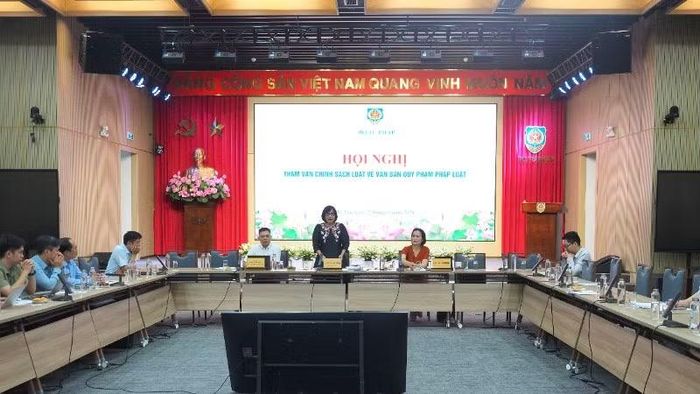 Hội nghị tham vấn chính sách Luật về văn bản quy phạm pháp luật. (Ảnh: TL)