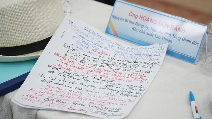 Phần chia sẻ viết tay đầy ý nghĩa của ông Hoàng Đôn Bảnh, Nguyên Bí thư Đảng ủy, Nguyên Phó tổng Giám đốc Khu chế xuất Tân Thuận