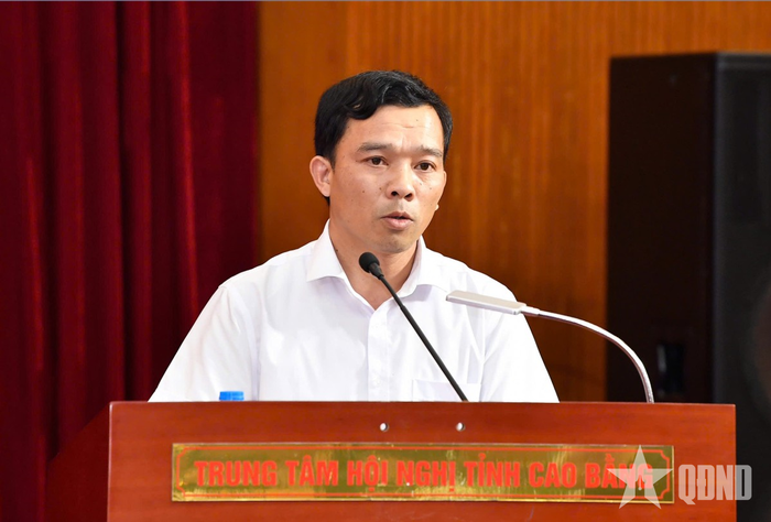  Đồng chí Nông Long Giang, Bí thư Đảng ủy, Chủ tịch HĐND xã Minh Khai, tỉnh Cao Bằng.