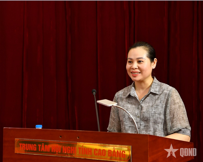  Đồng chí Nông Thị Thanh Huyền, Giám đốc Sở Khoa học và Công nghệ tỉnh Cao Bằng.