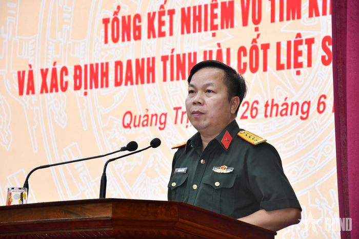Đại tá Trương Viết Hải phát biểu kết luận hội nghị.