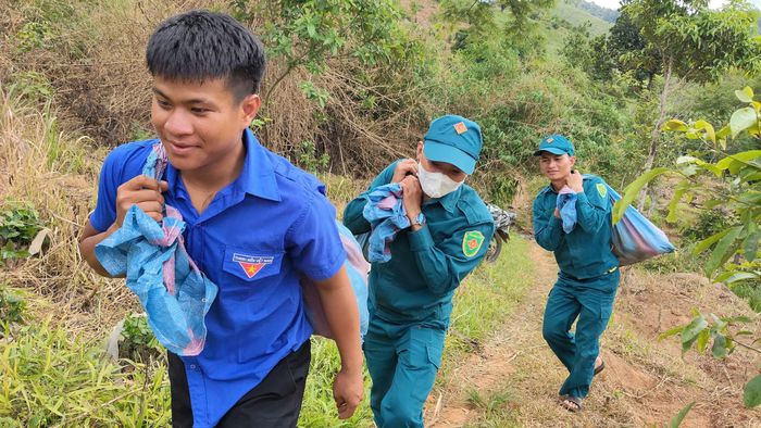  Đưa giống lên đồi. Ảnh: HỮU PHÚC 