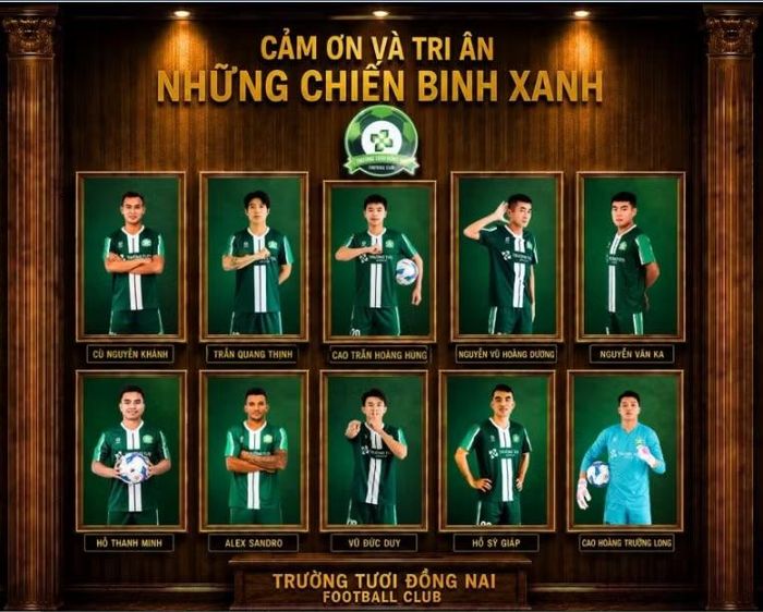 Những cầu thủ chia tay đội bóng gồm Alex Sandro, Hồ Thanh Minh, Nguyễn Vũ Hoàng Dương, Nguyễn Văn Ka, Vũ Đức Duy, Cù Nguyễn Khánh.
