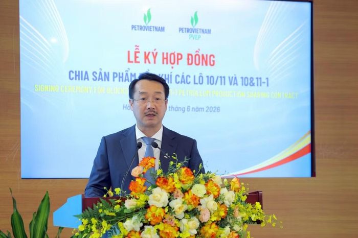 Tổng Giám đốc PVEP Nguyễn Thiện Bảo khẳng định việc ký kết PSC Lô 10/11 và Lô 10&amp;11-1 cũng như GSPA mỏ Sư Tử Trắng giai đoạn 2B là những dấu mốc có ý nghĩa quan trọng.