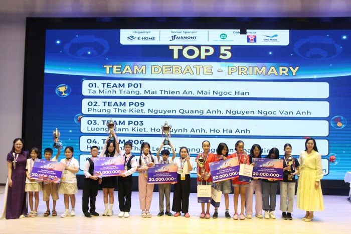 Top 5 vô địch Bảng Primary (Tiểu học) hạng mục Đồng đội