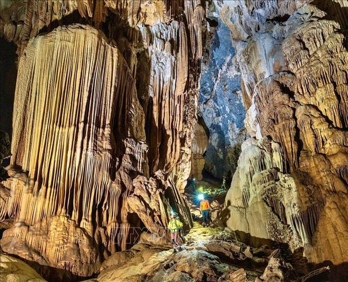 Hình ảnh của Hang Thắng vừa được phát hiện tại Vườn Quốc gia Phong Nha - Kẻ Bàng. Ảnh: Tá Chuyên/TTXVN