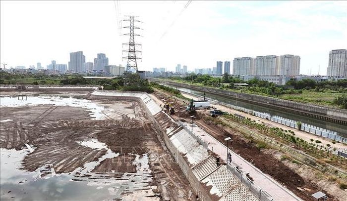 Dự án Hồ điều hòa Yên Nghĩa 2, xã An Khánh có quy mô 5ha, được đầu tư 199.329 triệu đồng, đến nay cơ bản đã hoàn thành.
