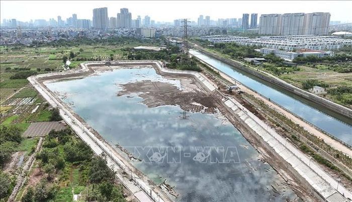 Dự án Hồ điều hòa Yên Nghĩa 2, xã An Khánh có quy mô 5ha, được đầu tư 199.329 triệu đồng, đến nay cơ bản đã hoàn thành.