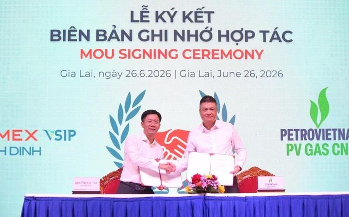 Công ty Cổ phần Becamex Bình Định và Công ty Cổ phần CNG Việt Nam ký kết biên bản ghi nhớ hợp tác.