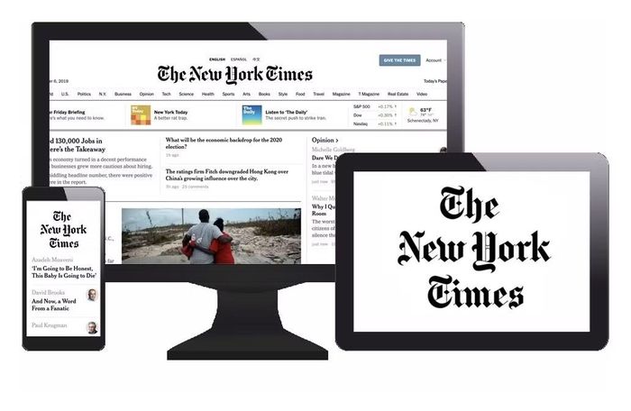 New York Times là một trong những tờ báo tiên phong về chuyển đổi số trong ngành báo chí hiện đại. Ảnh: NYT.