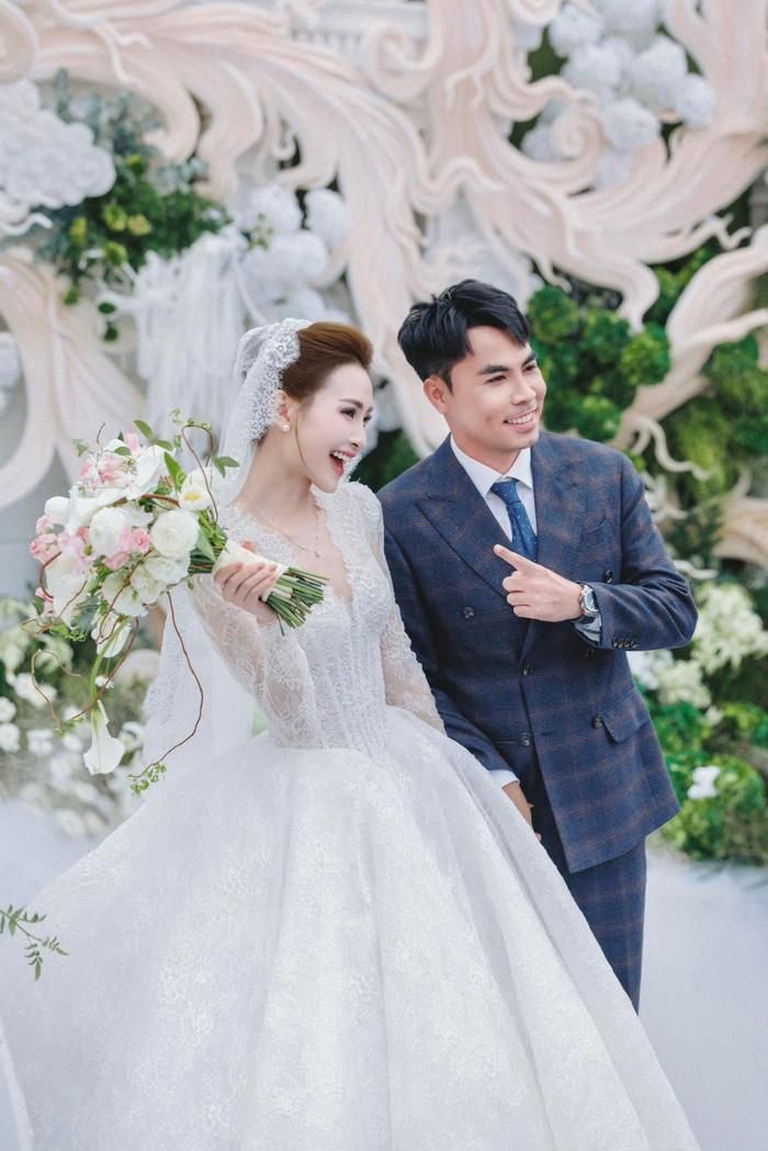 Đám cưới của MC Huyền Trang và cầu thủ Đức Huy từng nhận được sự quan tâm từ phía khán giả. Ảnh: FBNV