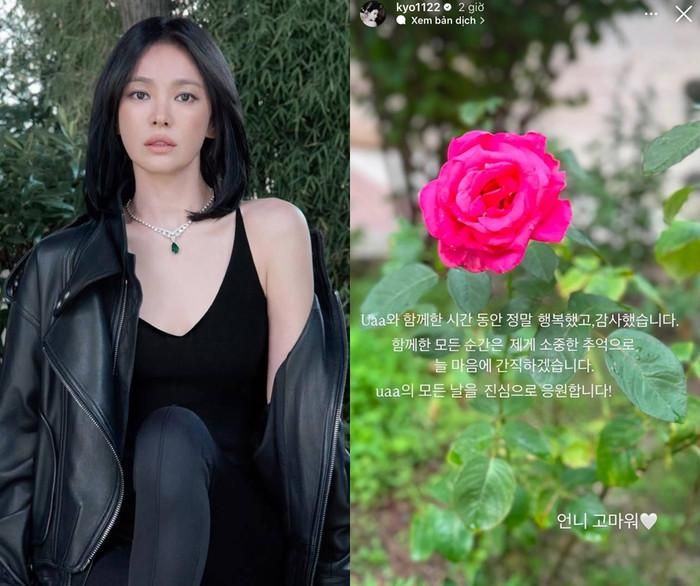 Song Hye Kyo bày tỏ sự biết ơn, trân trọng đối với công ty quản lý cũ sau 14 năm đồng hành.