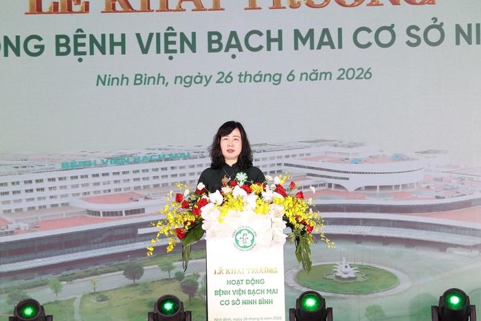 Bộ trưởng Bộ Y tế Đào Hồng Lan, phát biểu.