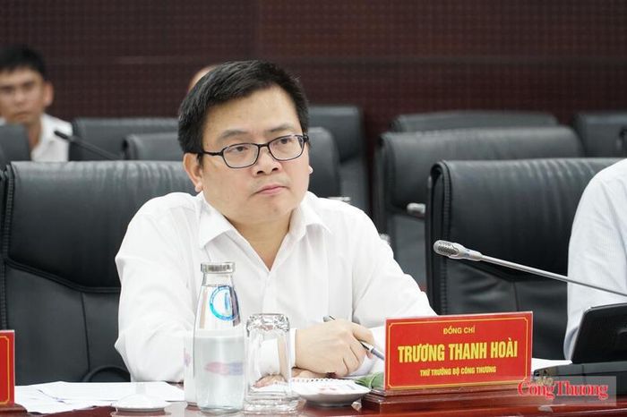 Thứ trưởng Trương Thanh Hoài tại buổi làm việc.