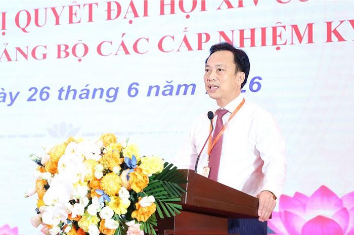 Đồng chí Lại Xuân Lâm - Phó Bí thư Đảng ủy Chính phủ phát biểu khai mạc Hội thi. Ảnh: VGP/TT