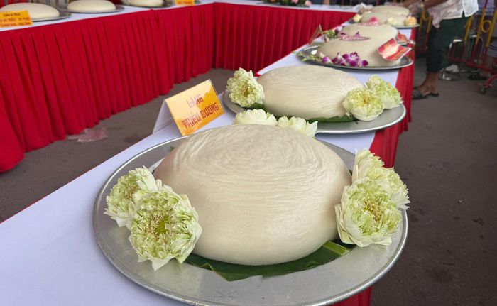 Những chiếc bánh giầy sau khi hoàn thiện.