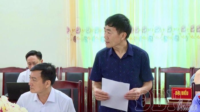 Đại diện Thanh tra tỉnh tham gia ý kiến.